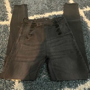 Fashion Nova Charcoal High Rise Jeans